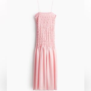 Smocked drop waist dress